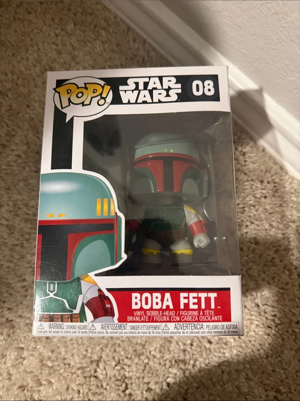 Funko Boba Fett Pop! Figure - Green, Red, Yellow Accents